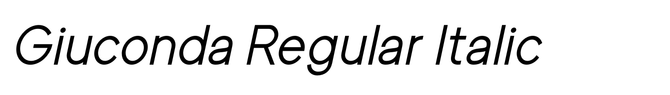 Giuconda Regular Italic